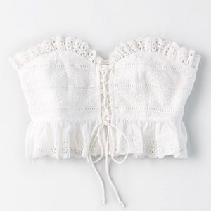 NWT!! American Eagle Lace Up Tube Top